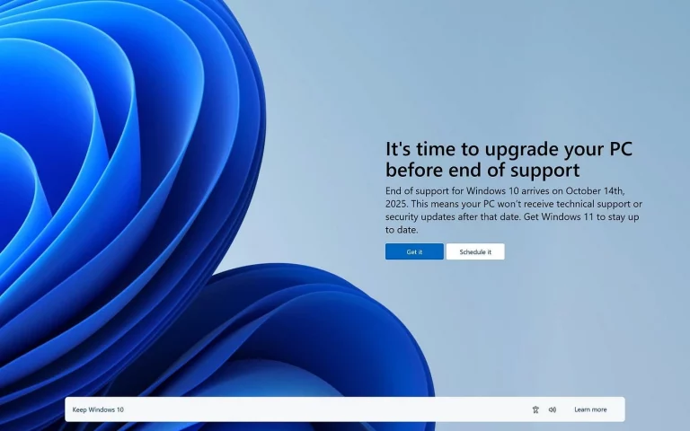 Windows 10 fin du support en 2025, mais Microsoft offre un sursis gratuit aux particuliers européens