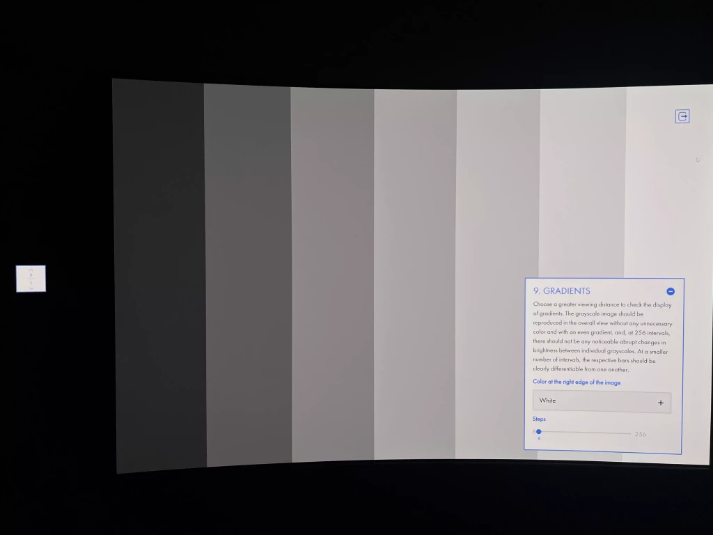 Test MSI MPG 321CURX QD OLED - TechPi.fr couleurs gradients