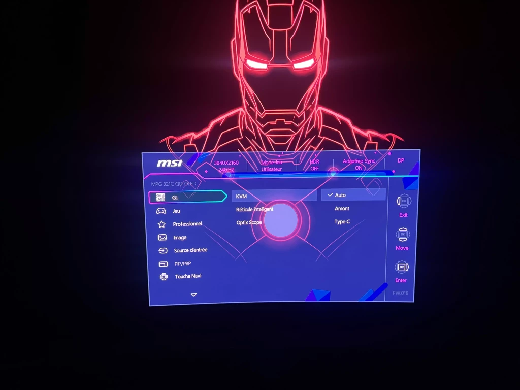 Test MSI MPG 321CURX QD OLED - TechPi.fr - options GI