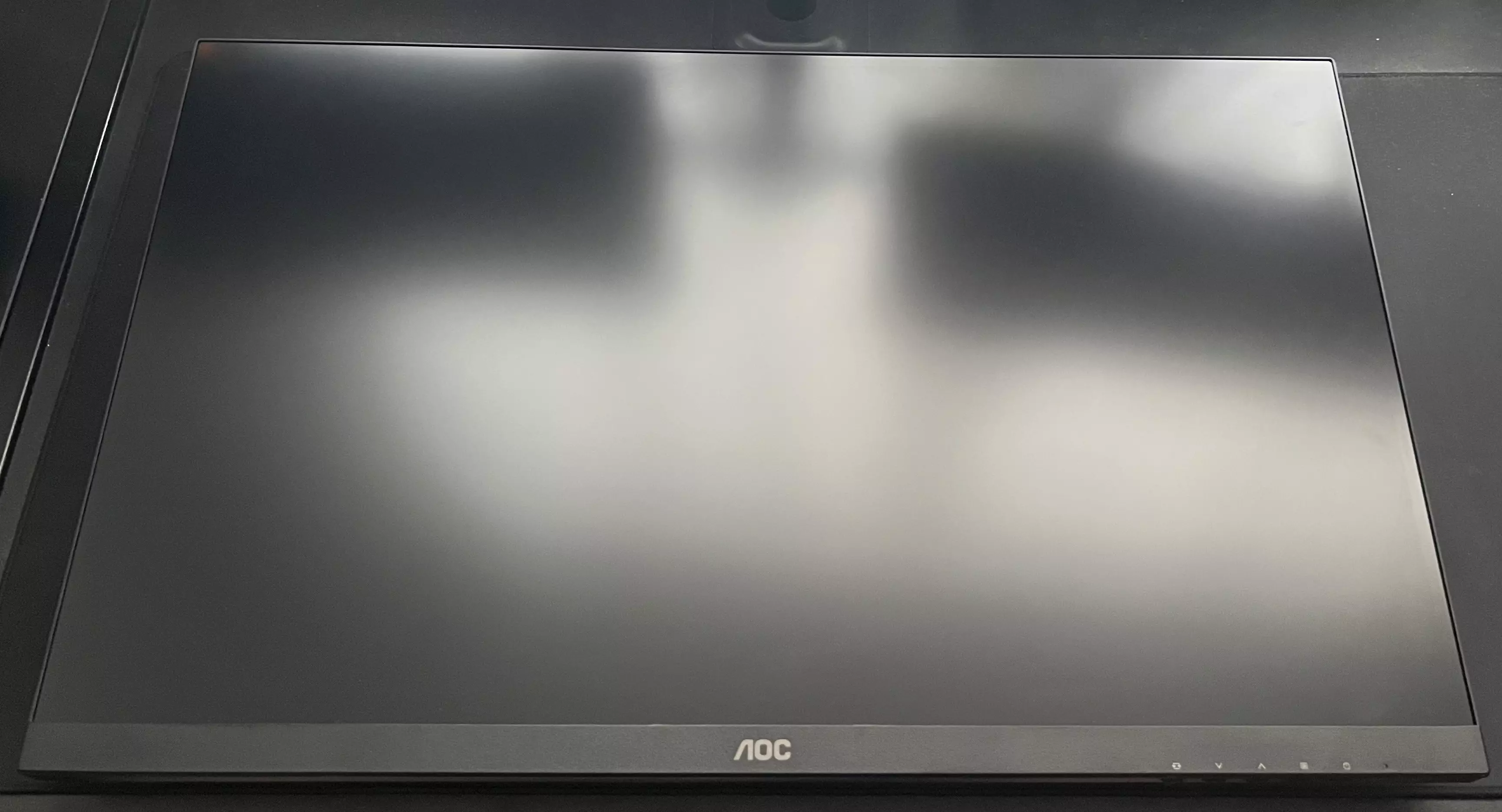 Face avant du moniteur AOC 27G4ZR avec écran éteint