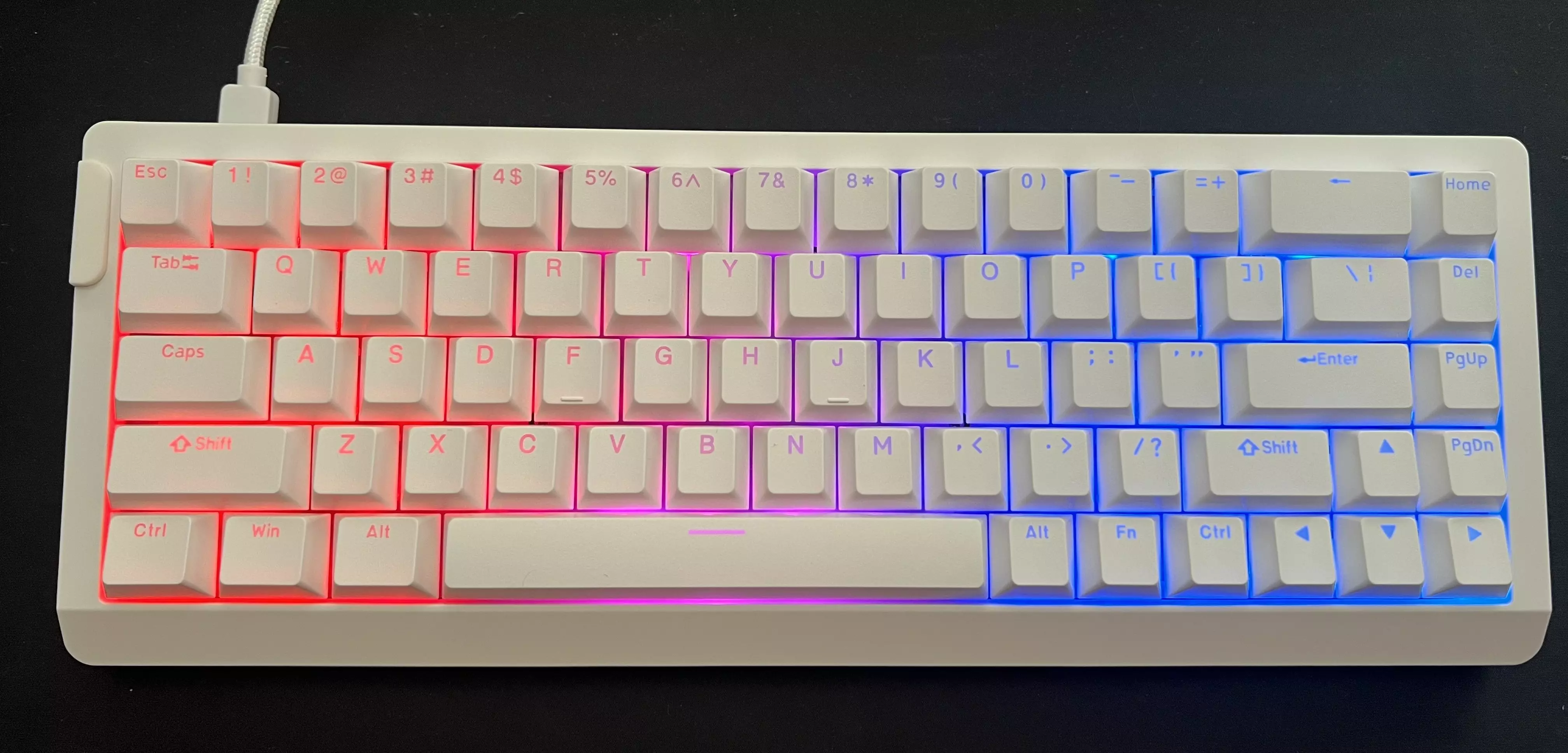 Clavier EPOMAKER HE68 Lite blanc avec éclairage RGB
