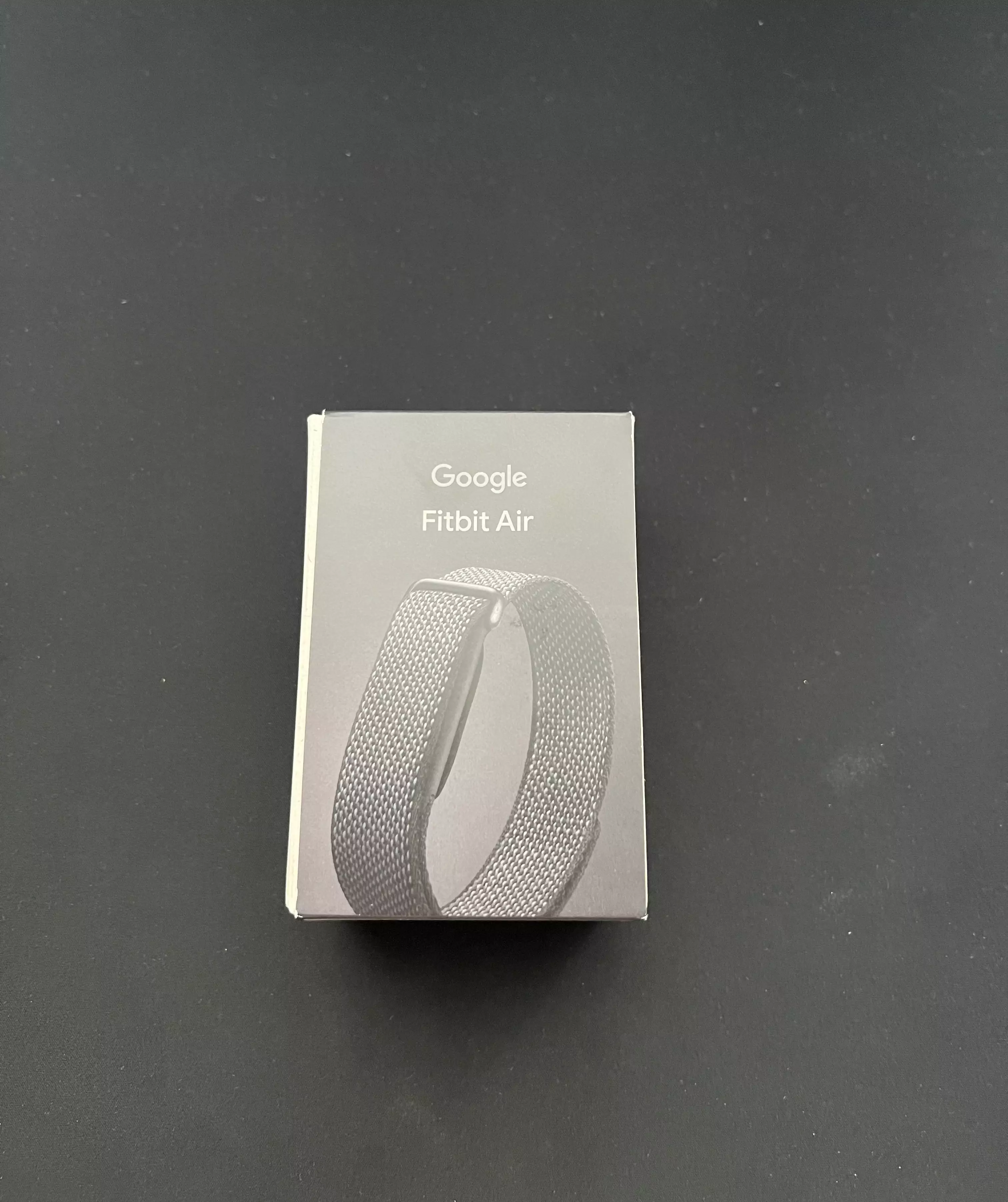 Boîte du Google Fitbit Air noir