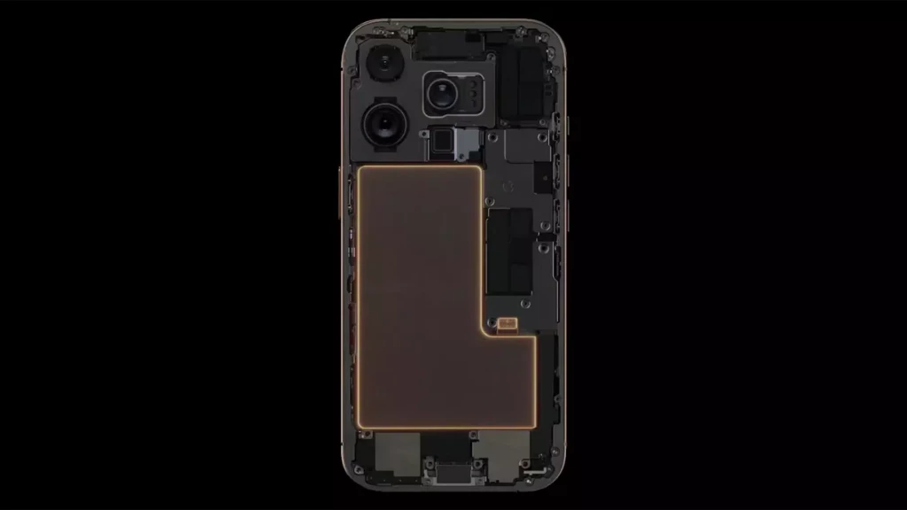 Schéma conceptuel montrant l'épaisseur supplémentaire de l'iPhone 18 Pro Max liée à sa batterie