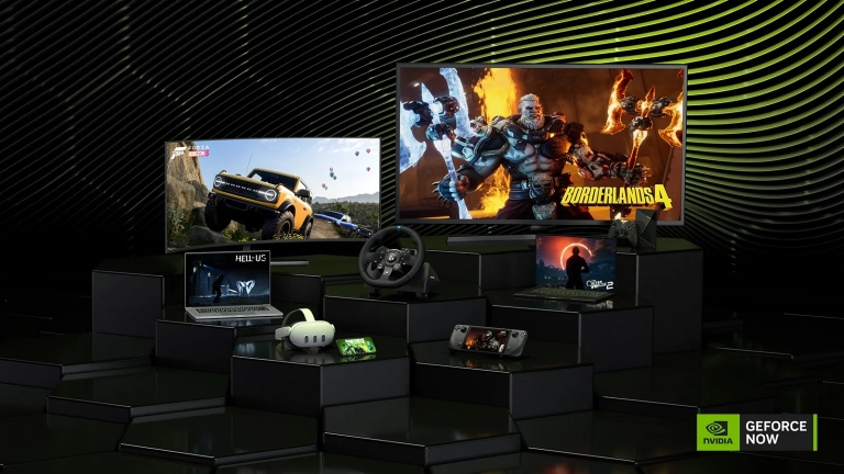 GeForce NOW à la Gamescom 2026 avec DLSS 4.5, Steam Machine et nouveaux jeux