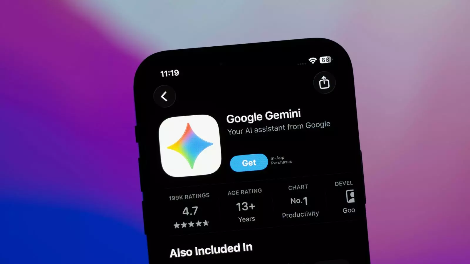 Logo Google Gemini illustrant le cap du milliard d'utilisateurs actifs mensuels