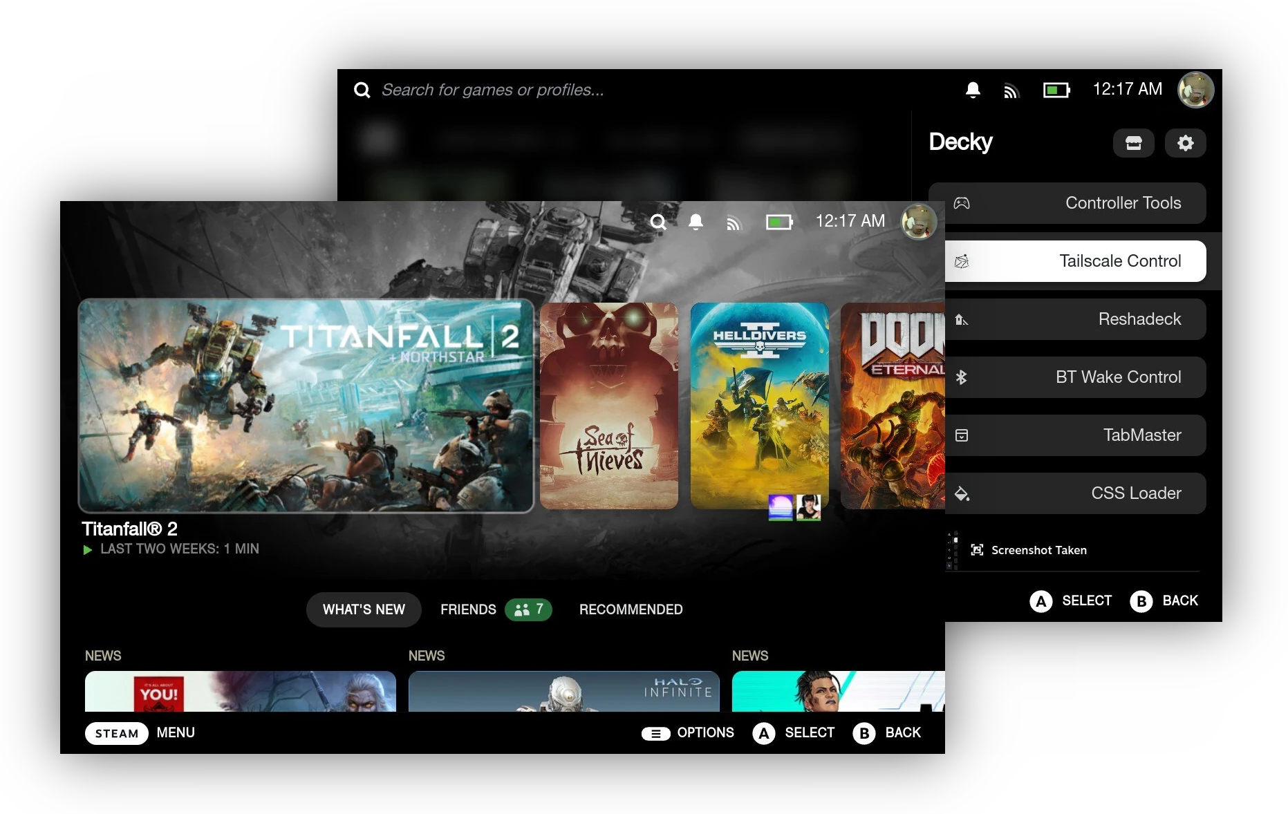 Le mode jeu de Steam sous Linux avec Bazzite, dans l'esprit de SteamOS