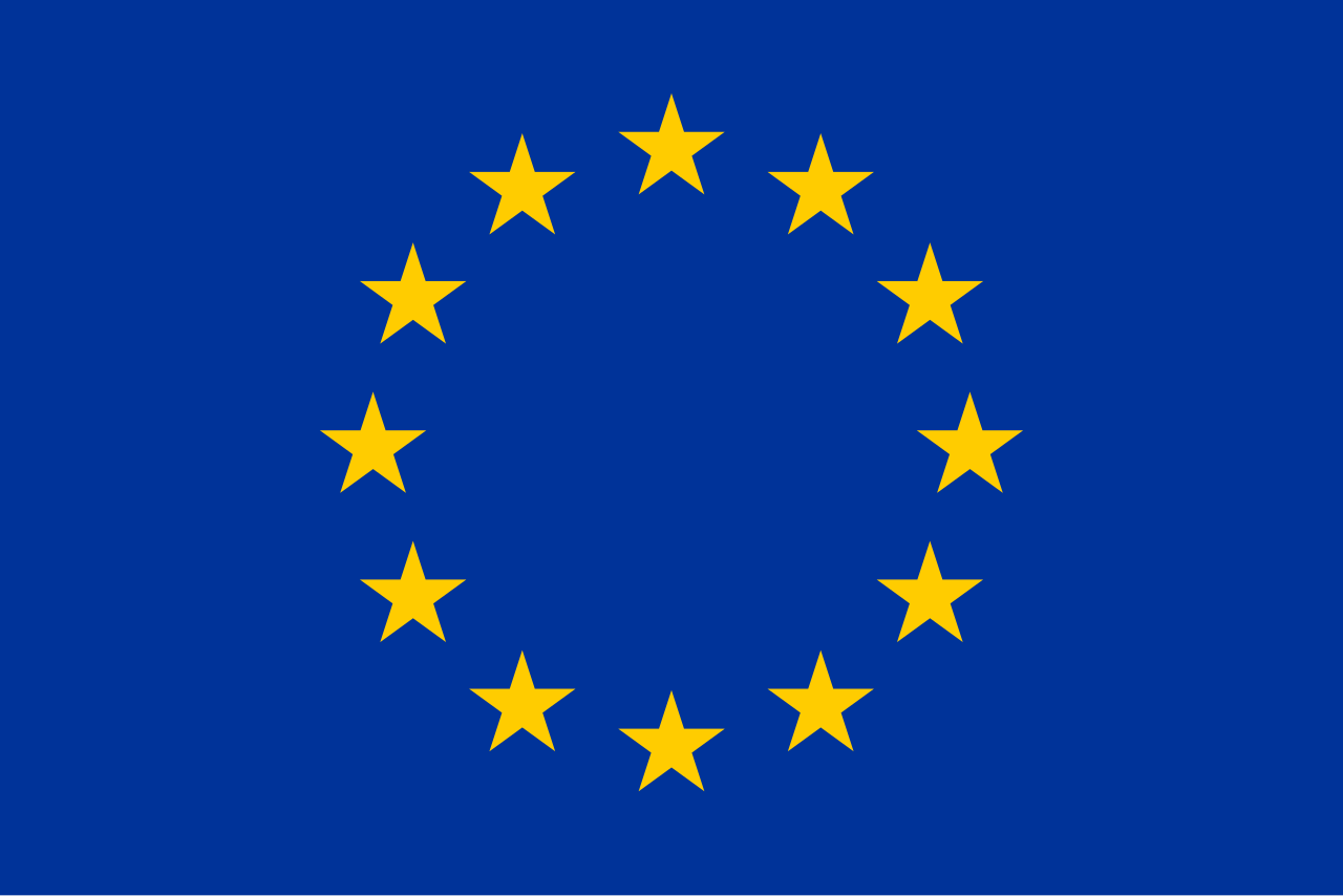 Drapeau de l'Union européenne, douze étoiles jaunes sur fond bleu