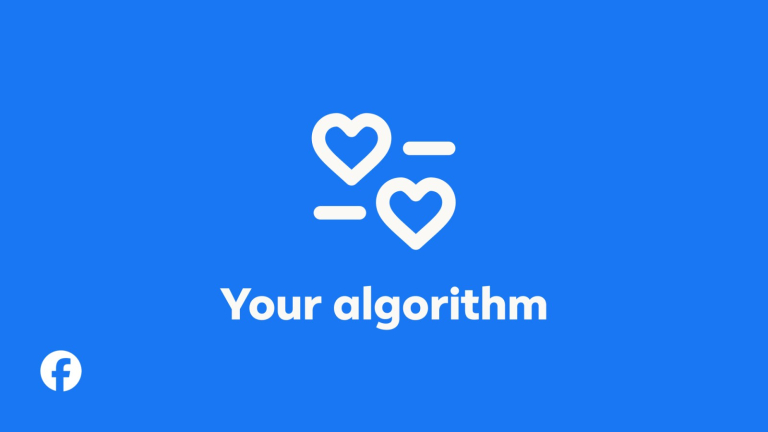 Visuel officiel de la fonction Your Algorithm de Facebook