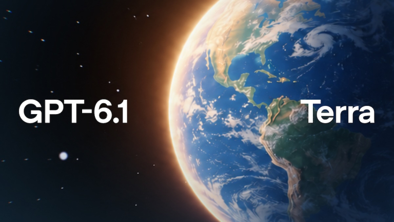 Illustration GPT-6.1 Terra avec la planète Terre, nouvelle intelligence artificielle d’OpenAI