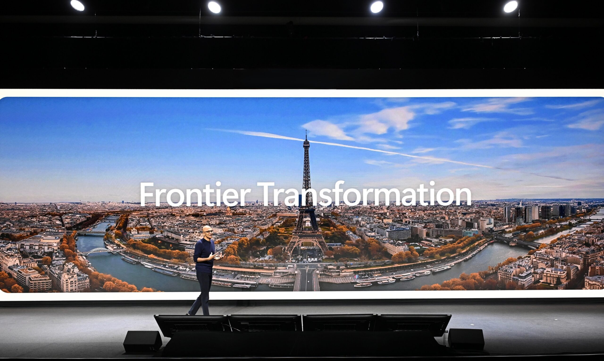 Visuel officiel du Microsoft Frontier Tour du 20 octobre 2026 à Paris consacré à l’intelligence artificielle et à la souveraineté numérique