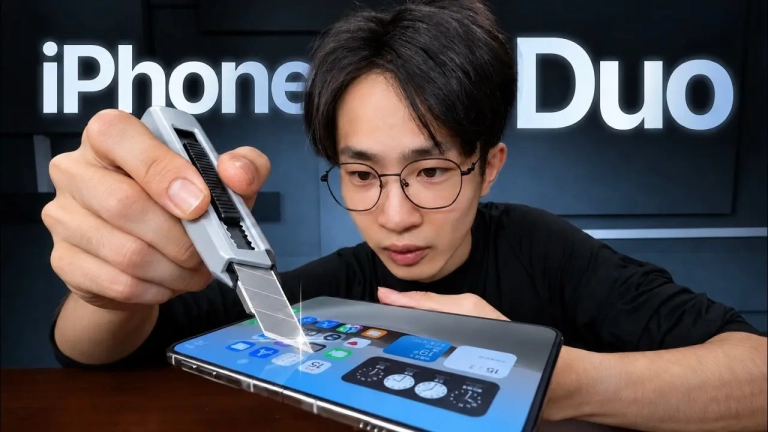 HTX Studio teste la résistance de l’écran pliable de l’iPhone Duo : marques, rayures et 3 000 pliages
