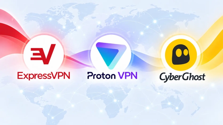 Comparatif VPN mensuel pas cher : Proton VPN, CyberGhost et ExpressVPN en 2026